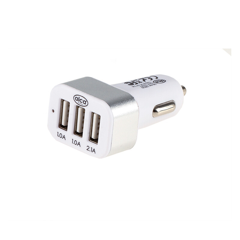 з/у с 3-мя USB бело-серебристое ALCA, шт. — фото 3
