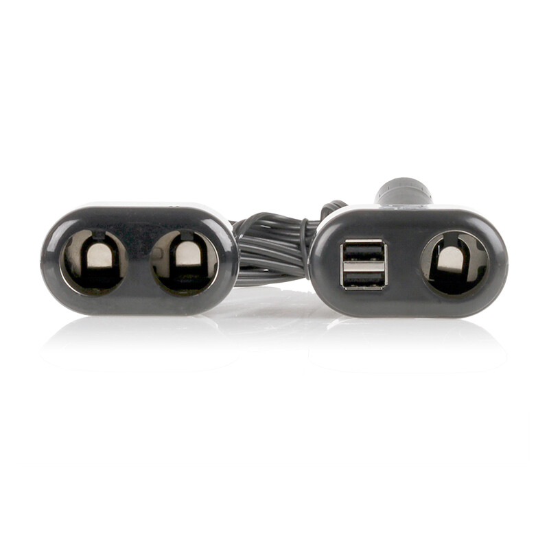Розетка прикуривателя 12 В, 3 выхода+2 USB ALCA, шт. — фото 4